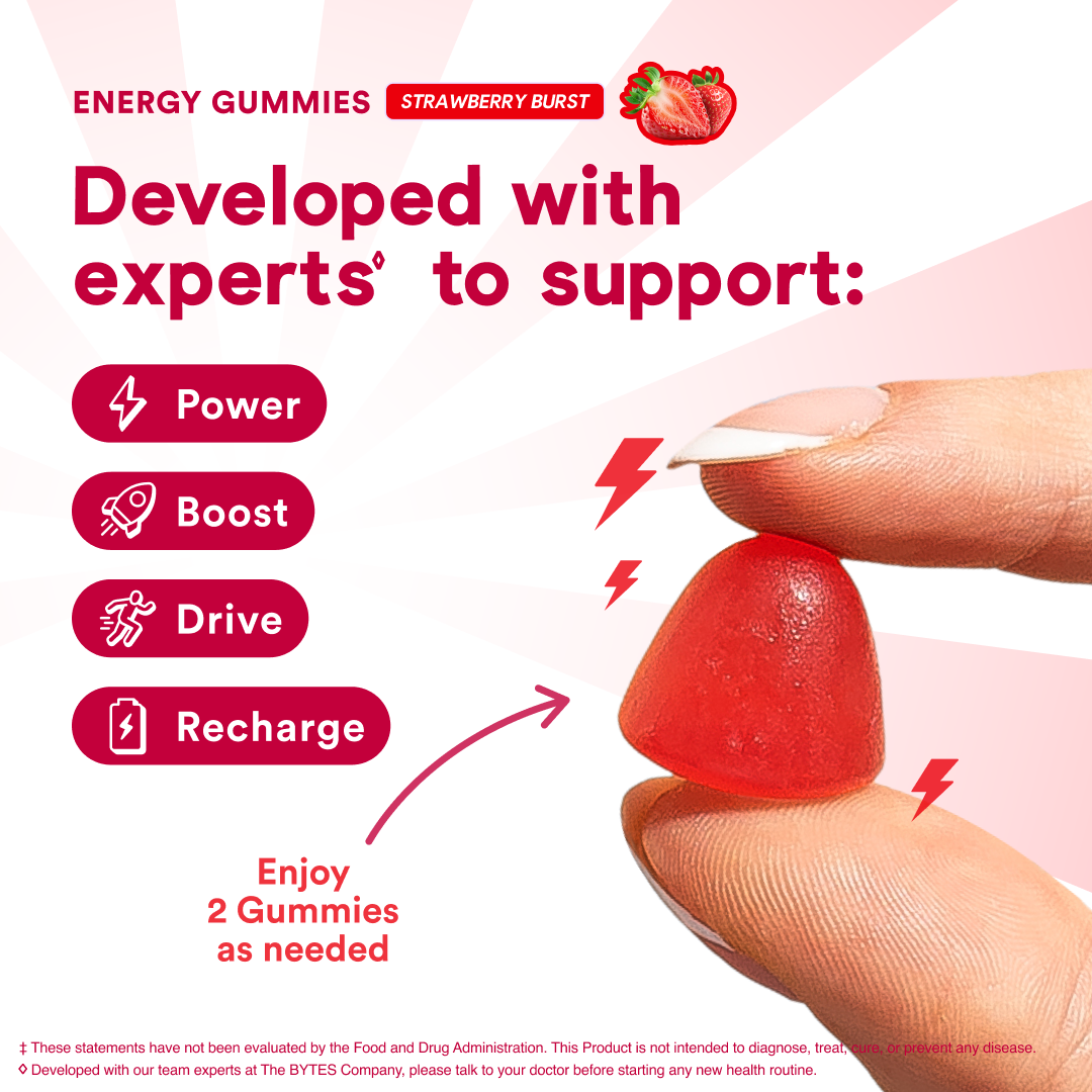 Daily Energy - Strawberry Flavour - 60 Gummies