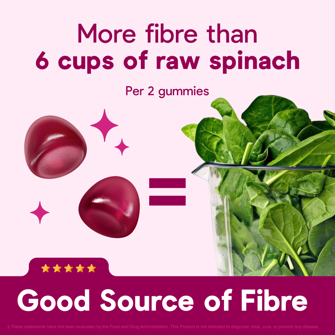 Fibre Gummies - Berry Flavour - 60 Count