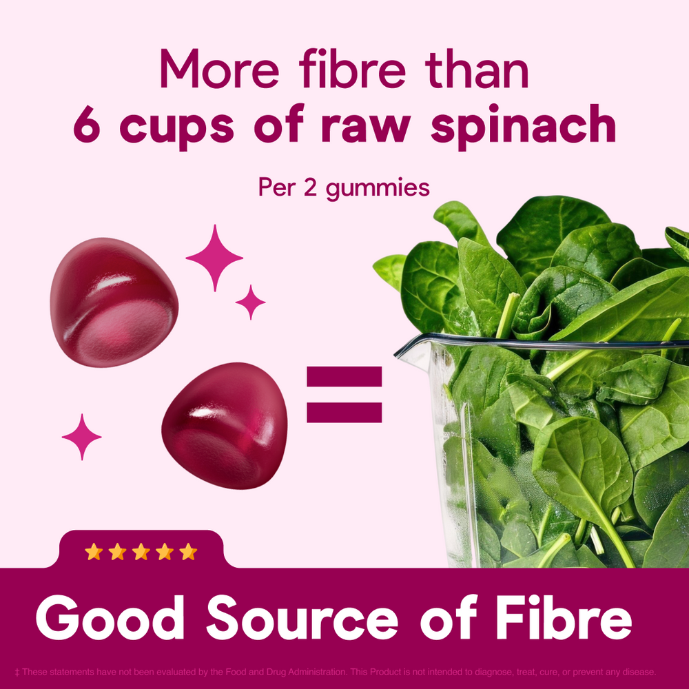 Fibre Gummies - Berry Flavour - 60 Count