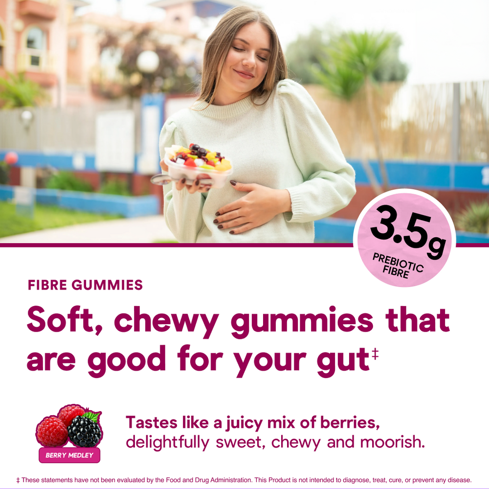 Fibre Gummies - Berry Flavour - 60 Count